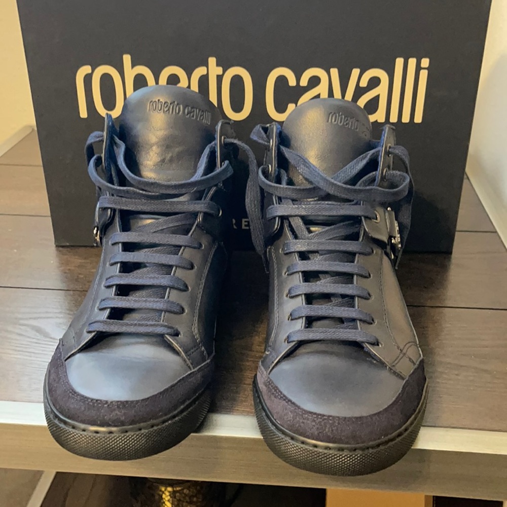 Roberto Cavalli High Top Sneakers.